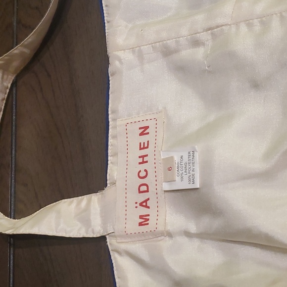 Anthropologie MÄDCHEN Velvet Bodice Flocked Silk Skirt, 6 - Picture 7 of 9